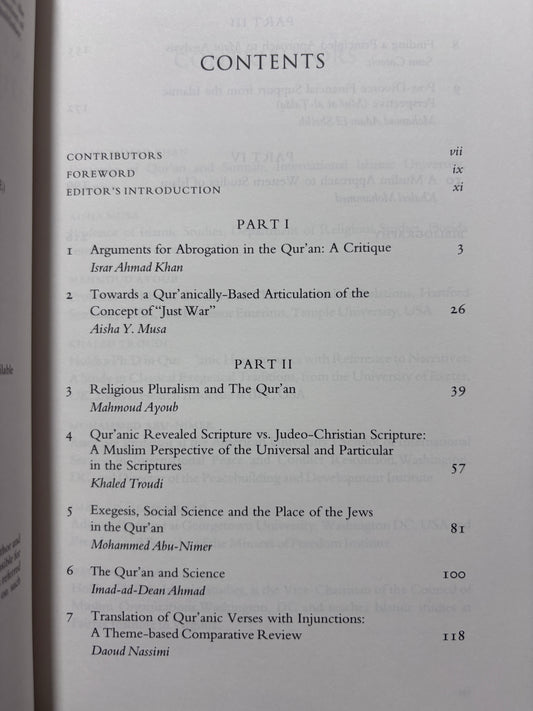 Contemporary Approaches to the Qur'an and Sunnah