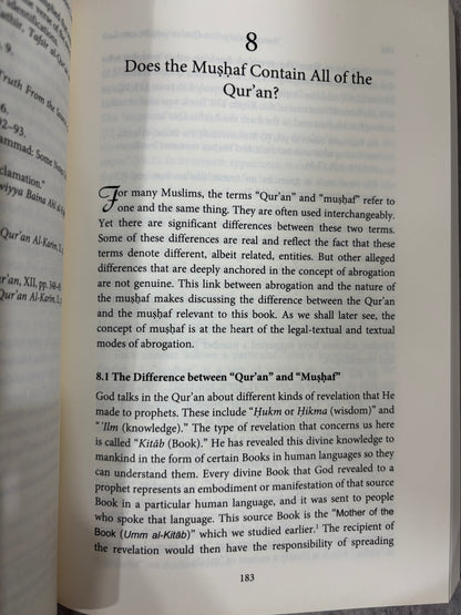 Abrogation in the Qur’an and Islamic Law