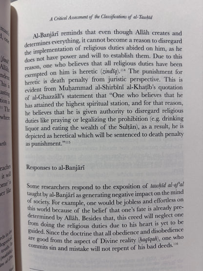 Al-Tawhid From Sufi's Perspective: An Analytical Study of Al-Durr Al-Nafis Shaykh Muhammad Nafis Al-Banjari