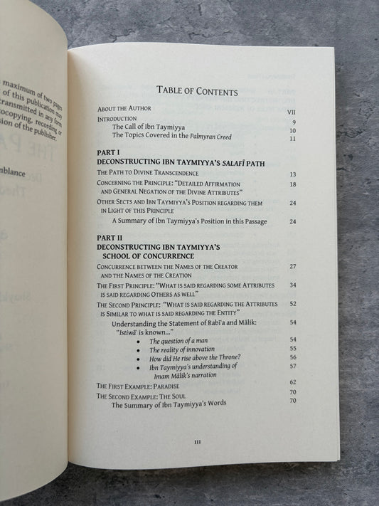 A Critique of the Palmyran Creed