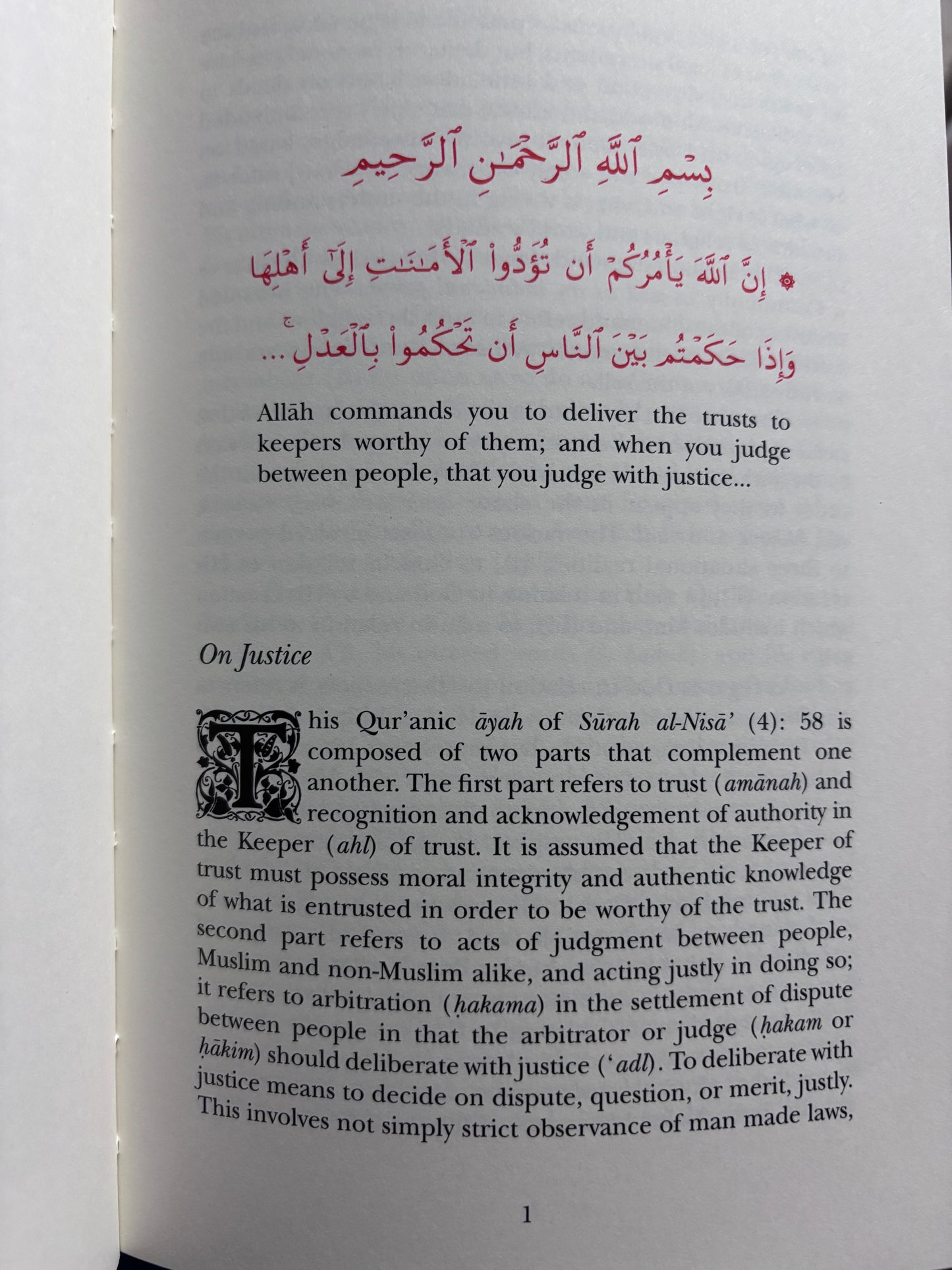 On Justice and the Nature of Man