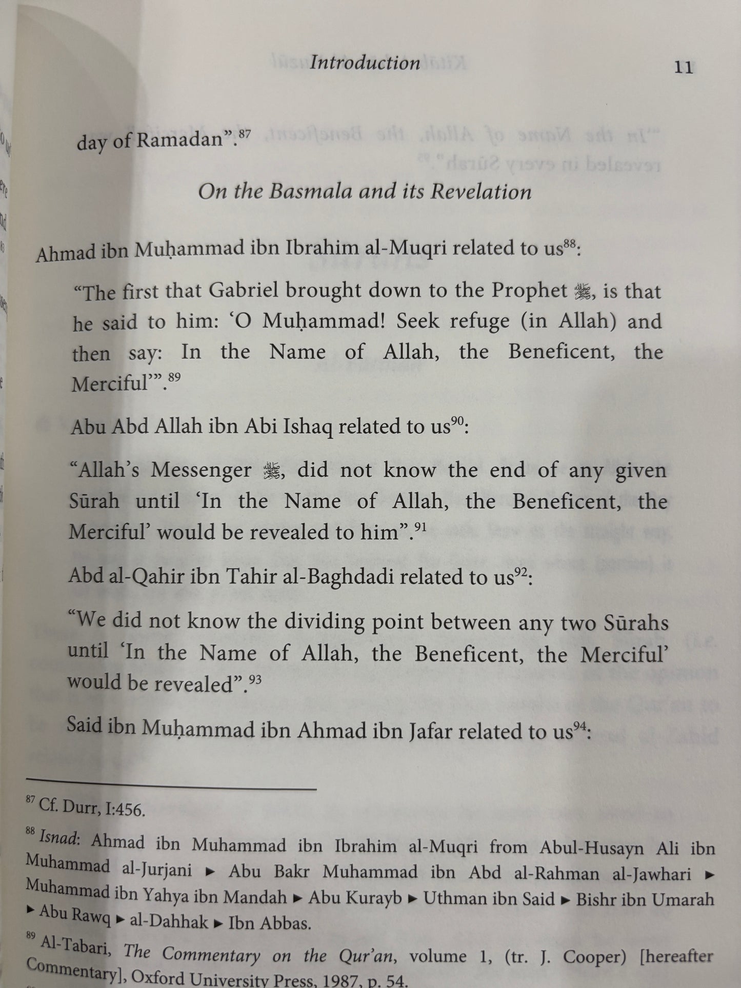 Kitab Asbab al-Nuzul: Occasions and Circumstances of Revelation