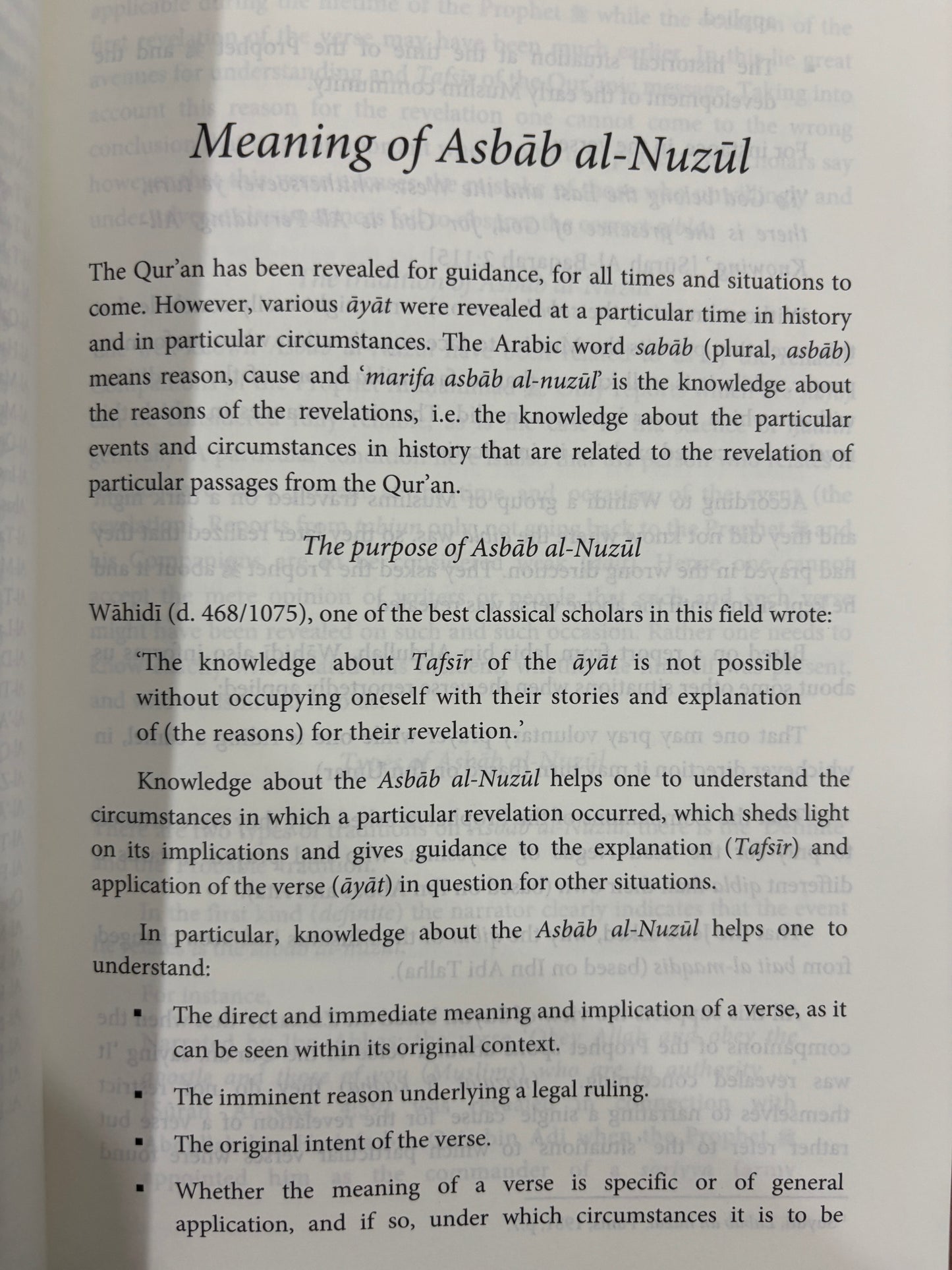 Kitab Asbab al-Nuzul: Occasions and Circumstances of Revelation