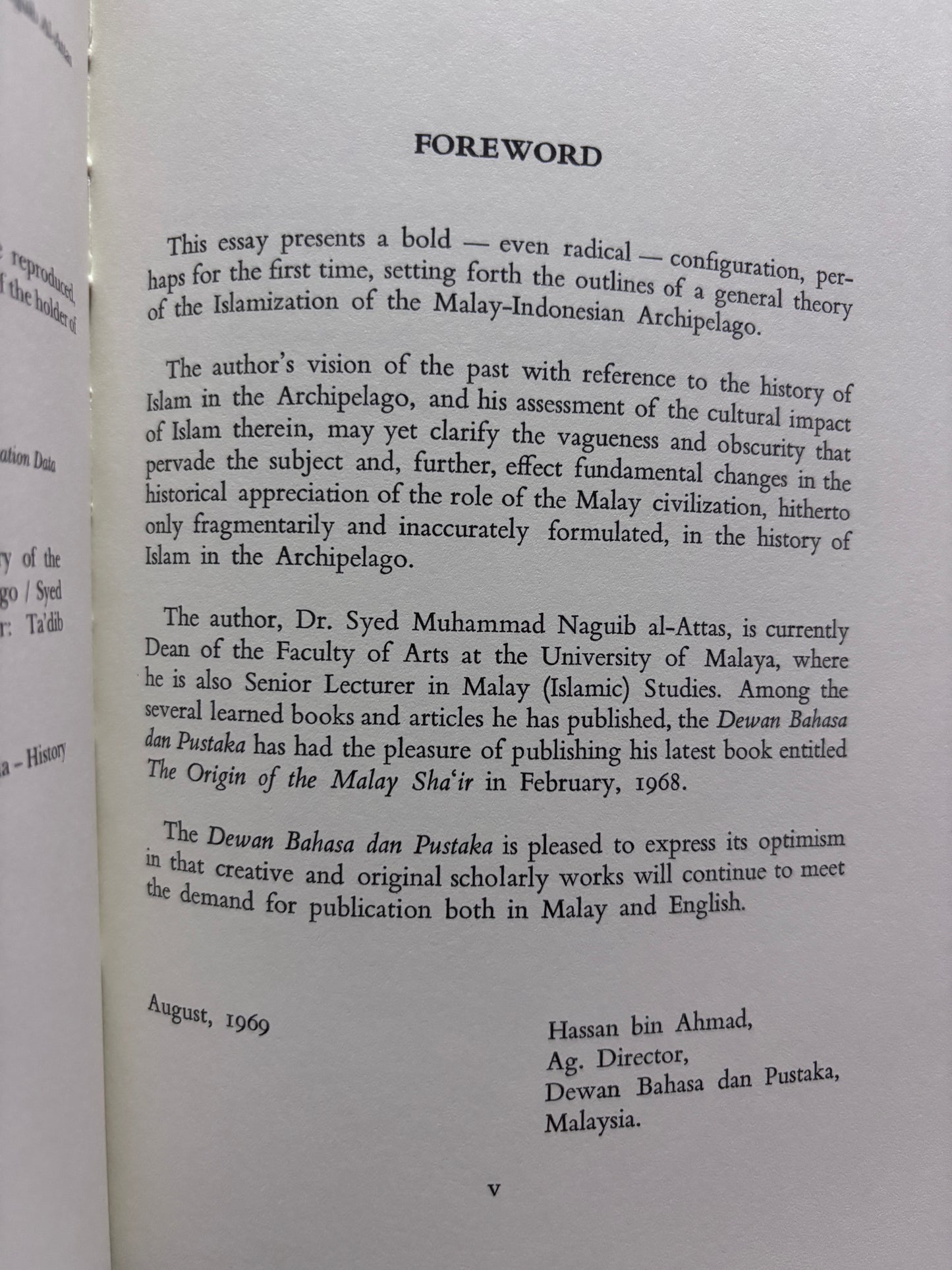 Preliminary Statement on a General Theory of the Islamization of the Malay-Indonesian Archipelago