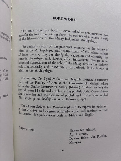 Preliminary Statement on a General Theory of the Islamization of the Malay-Indonesian Archipelago