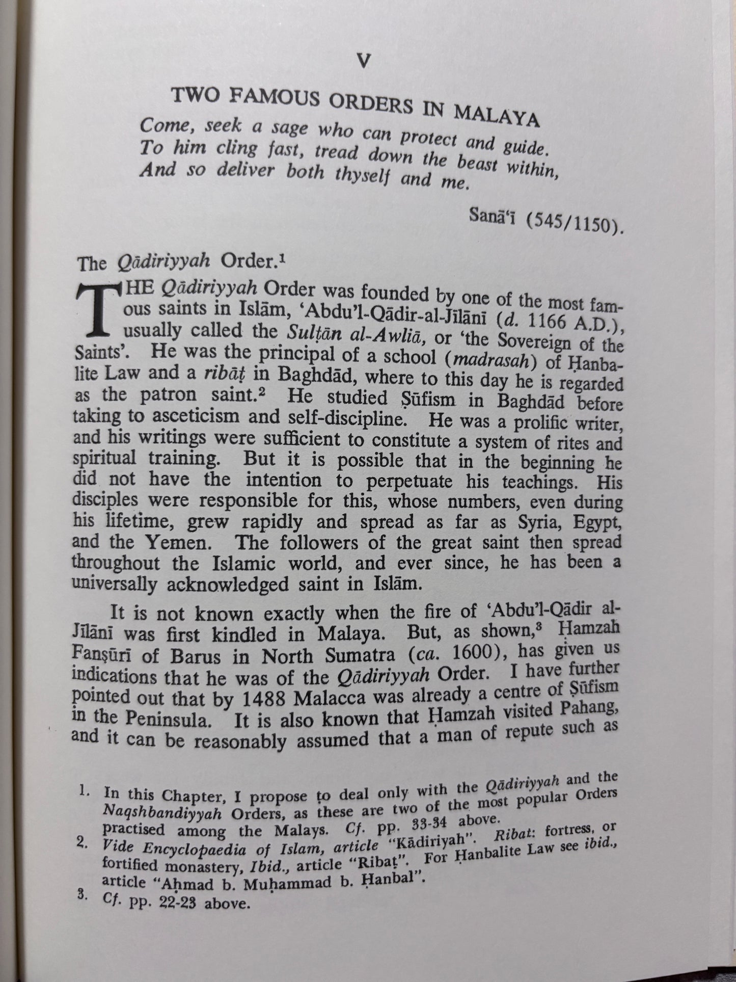 Some Aspects of Sufism as Understood and Practiced among the Malays