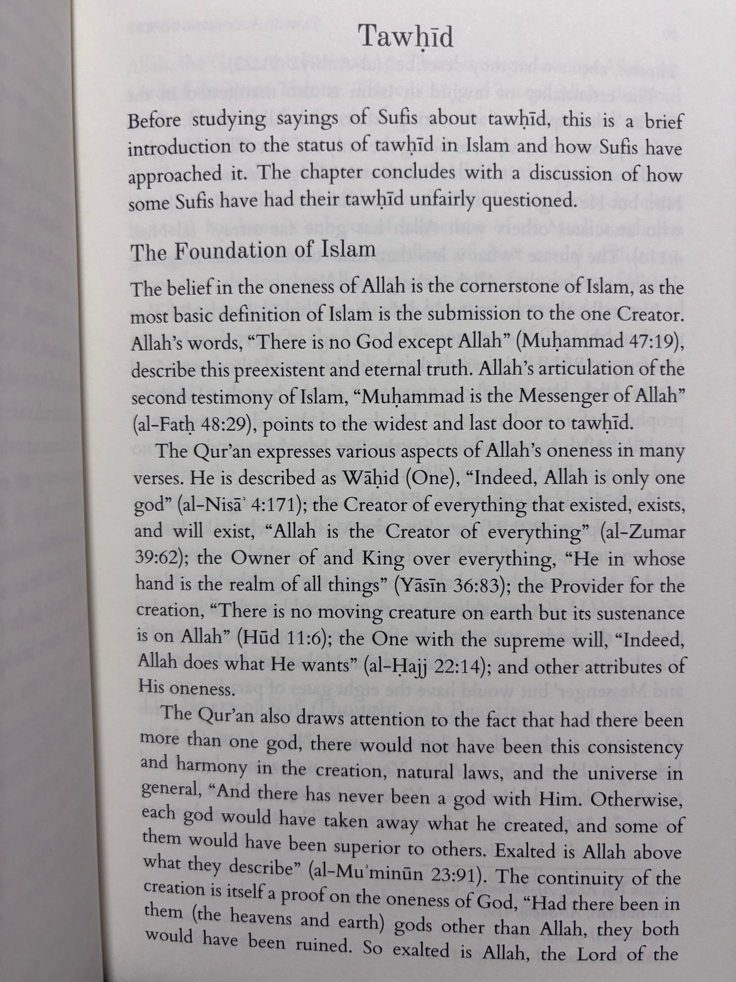 Tawhid According to Sufis