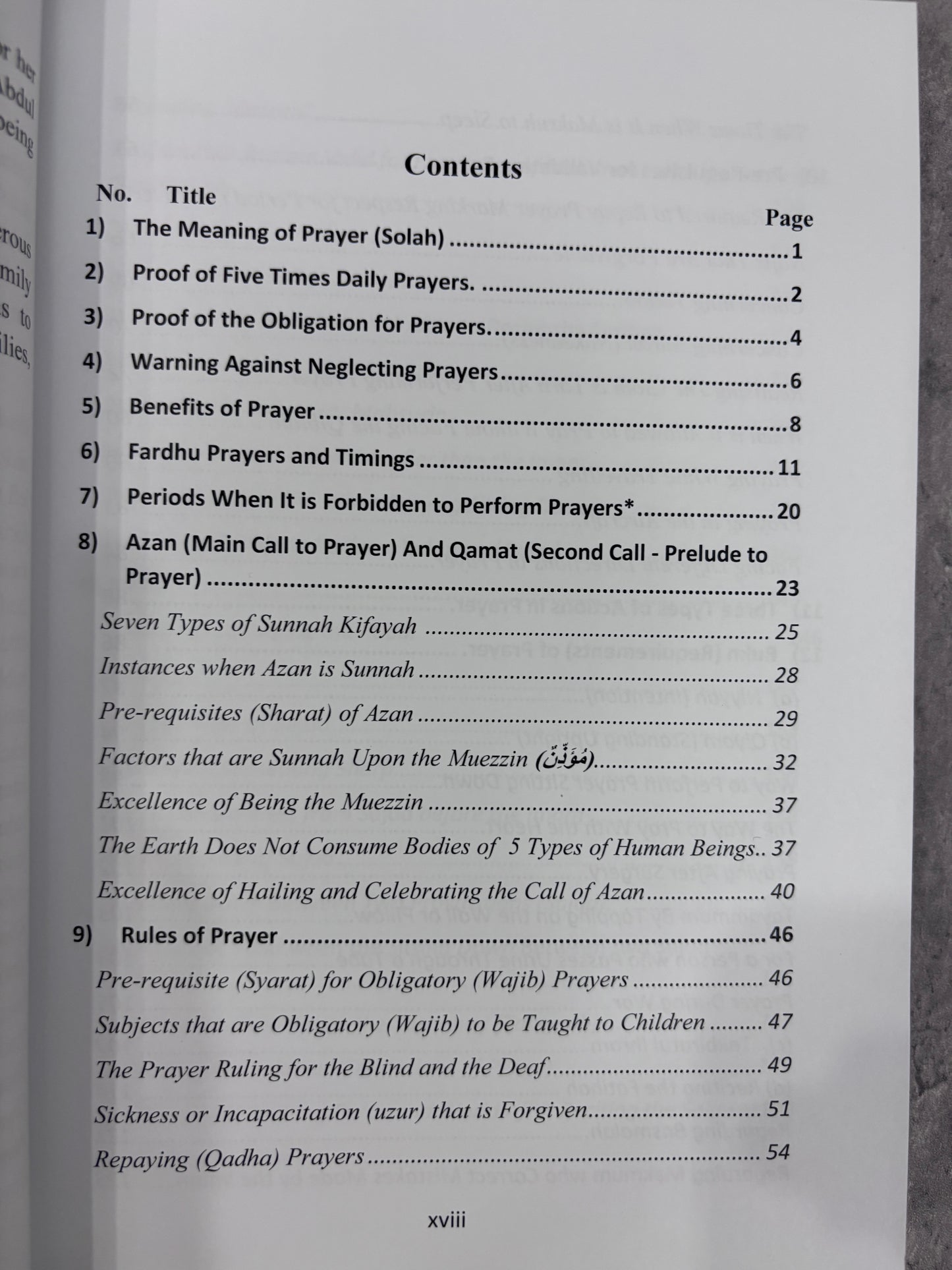 The Chapter of Prayer Part 1