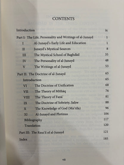 The Life, Personality and Writings of Al-Junayd