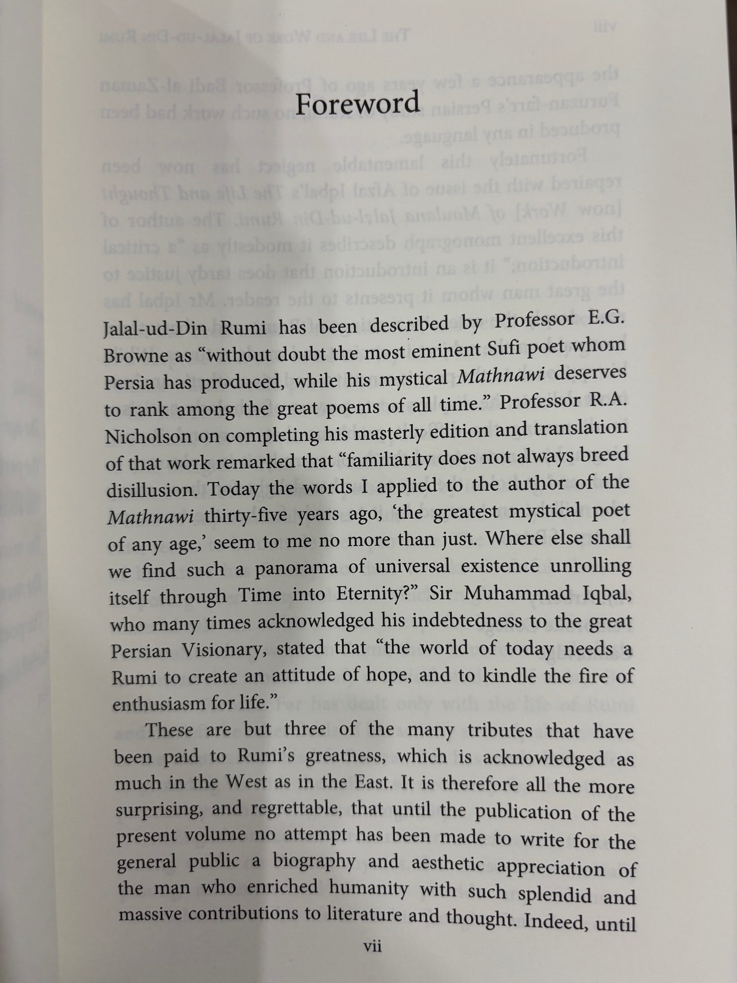 The Life and Work of Jalal-ud-din Rumi