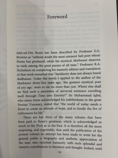 The Life and Work of Jalal-ud-din Rumi