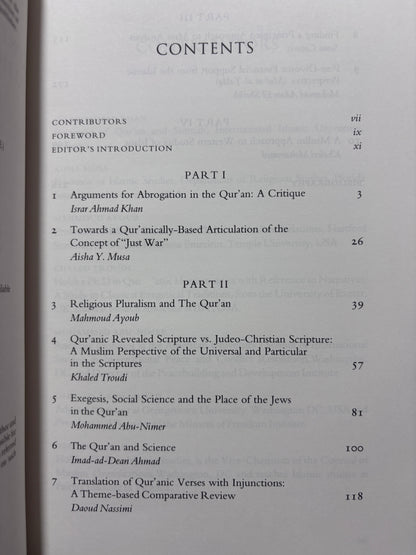 Contemporary Approaches to the Qur'an and Sunnah