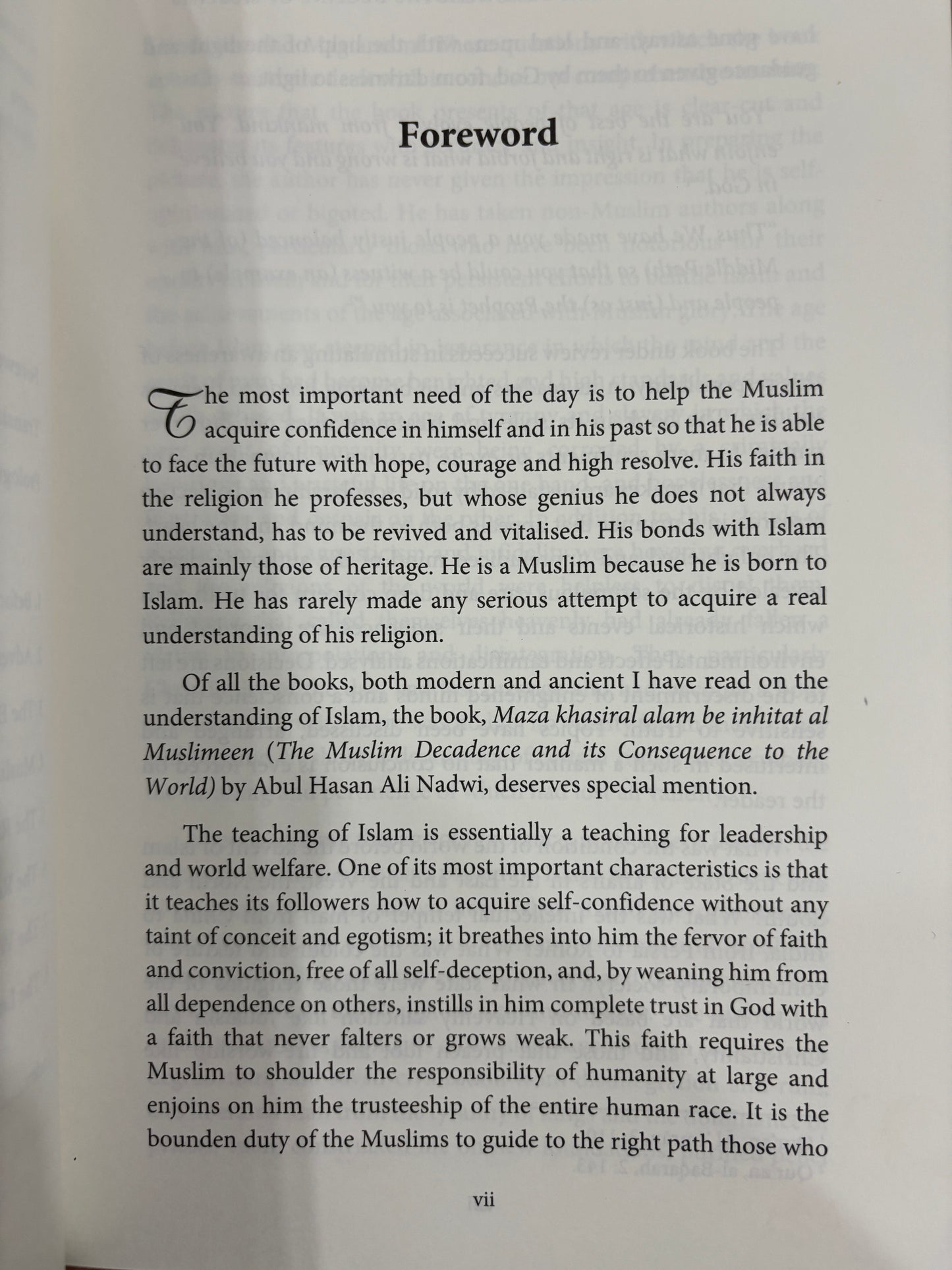 What Humanity has lost with the decline of Muslims